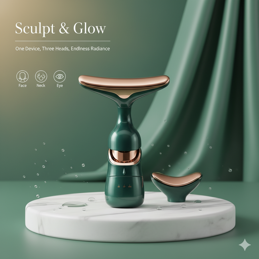 3-in-1 Double Chin Reducer & Face Lifting Massager